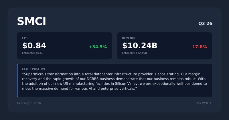 SMCI earnings quotes
