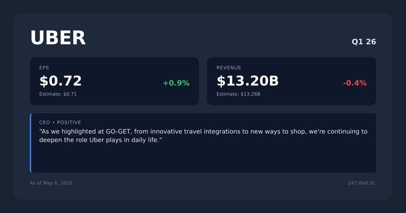 UBER earnings quotes