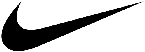 Nike swoosh logo (black)