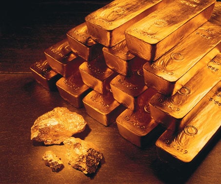gold bars nuggets
