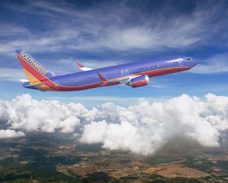 737 MAX 8 artwork SWA Southwest Airlines