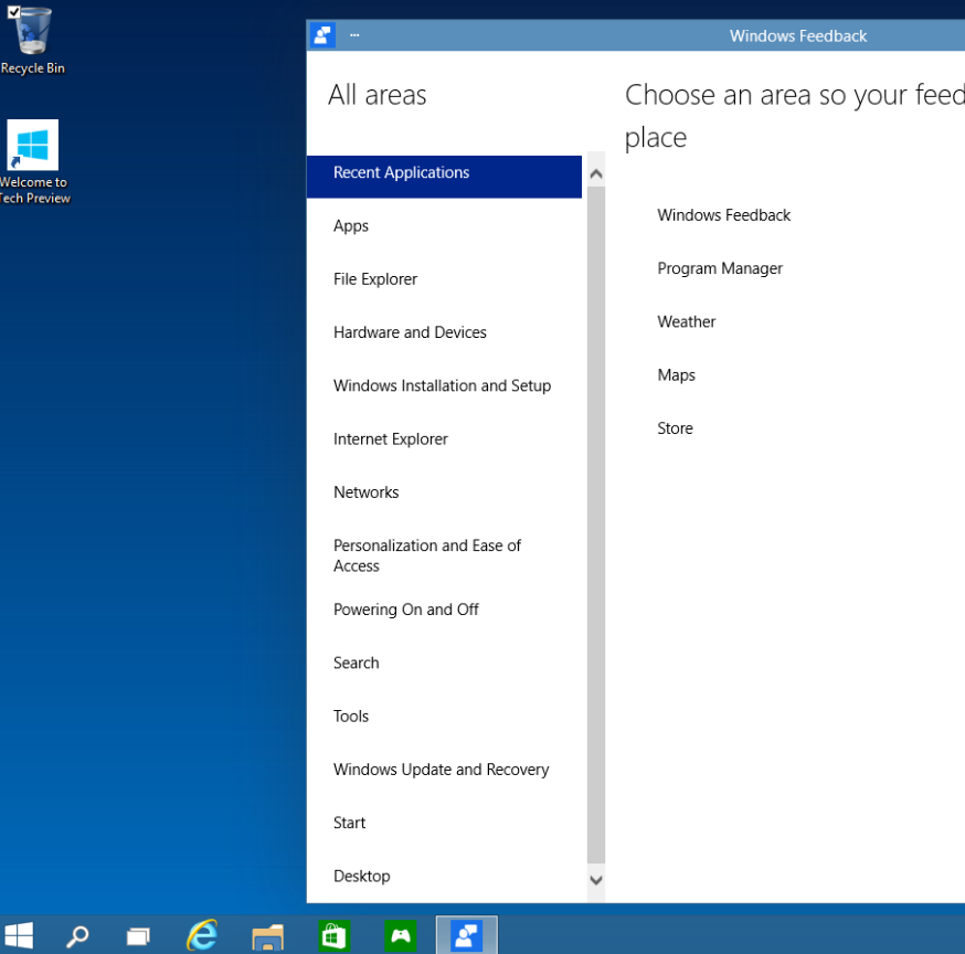 Windows 10 Tech Preview