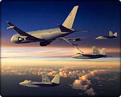 Boeing KC-46A with chicks