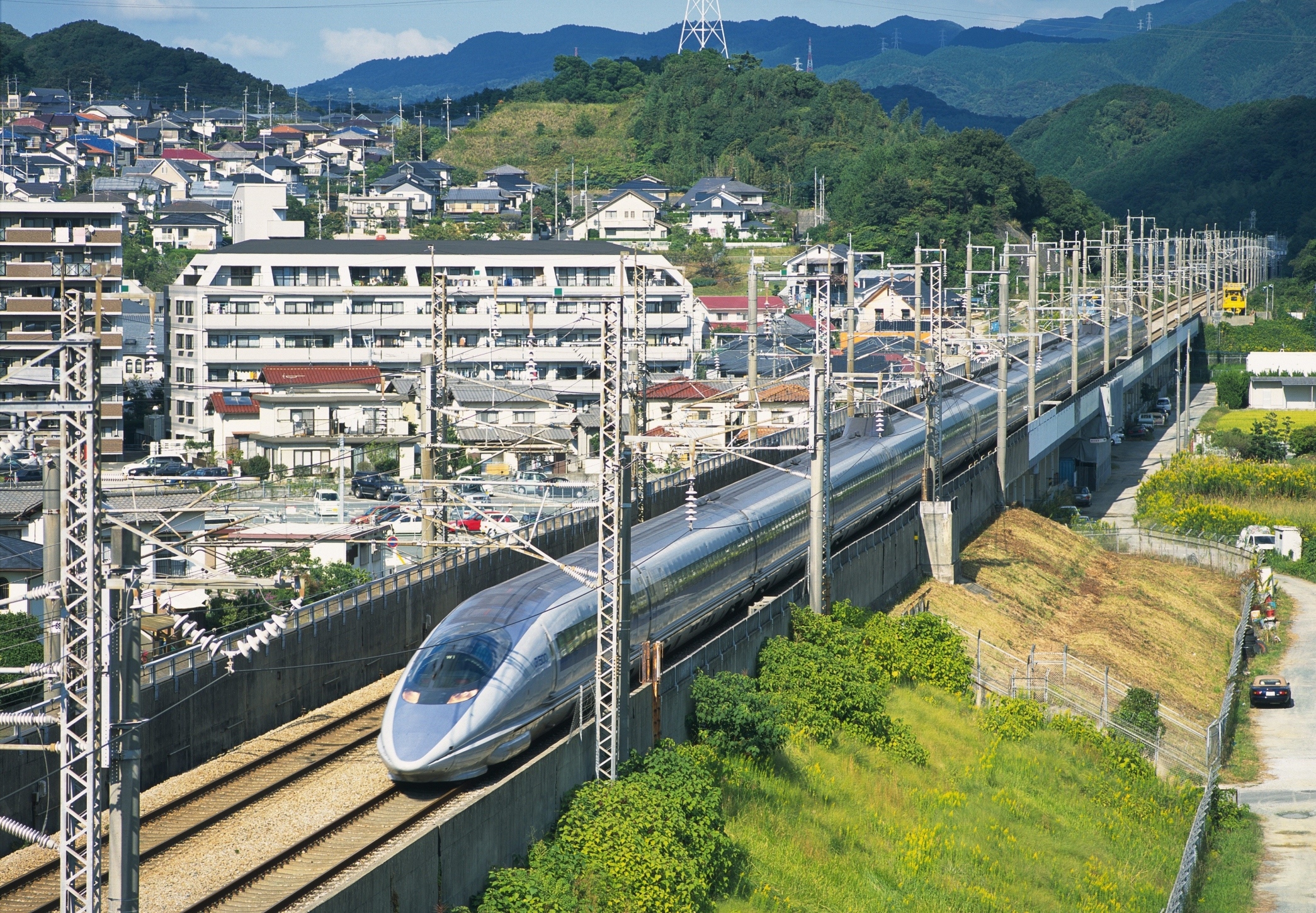 Shinkansen Running in Fukuoka