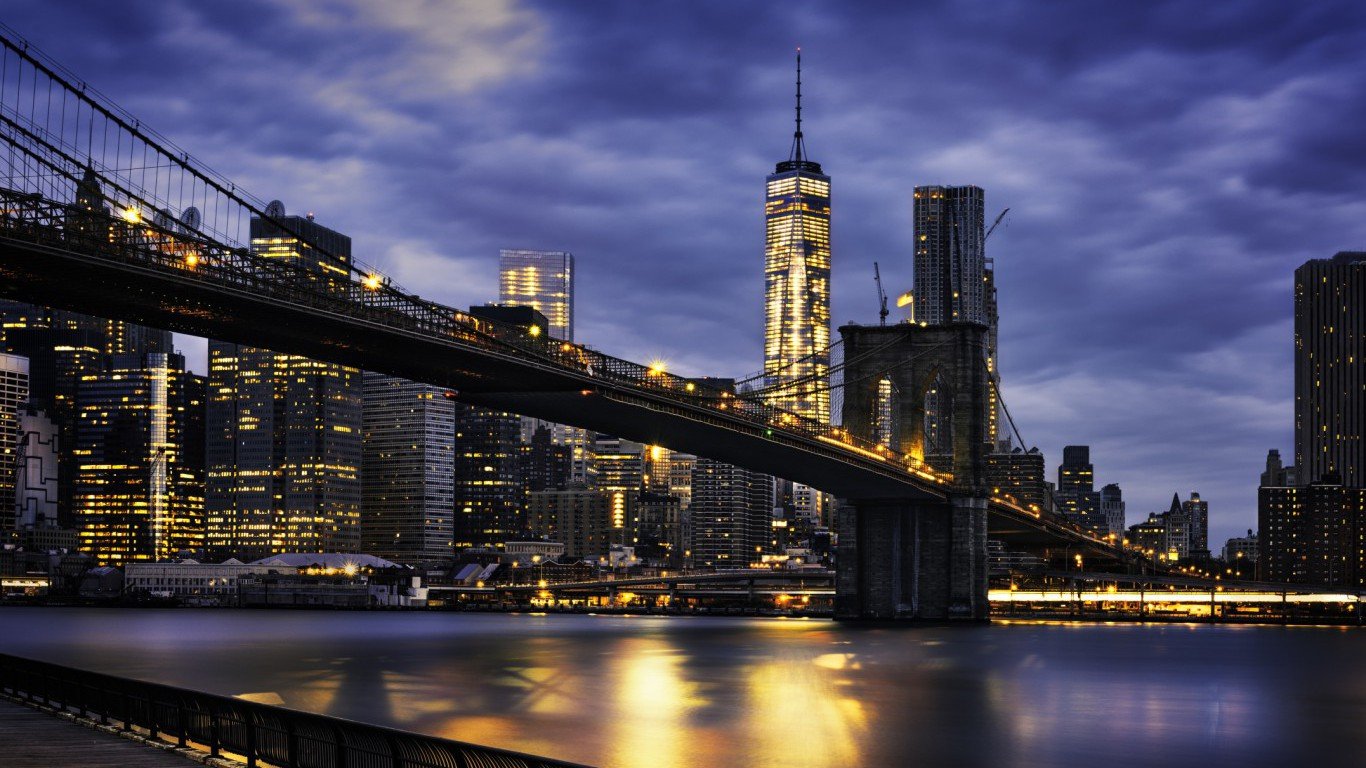 New York City, Brooklyn Bridge, New York