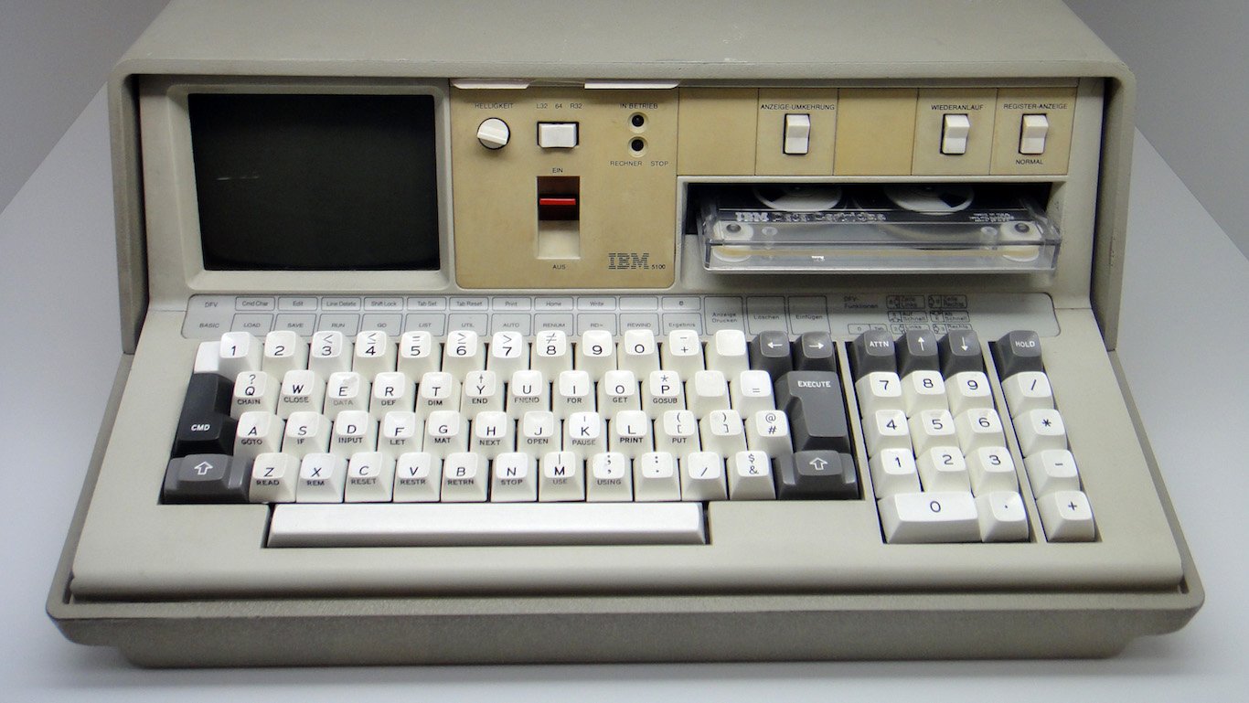 IBM 5100 portable computer, 1975