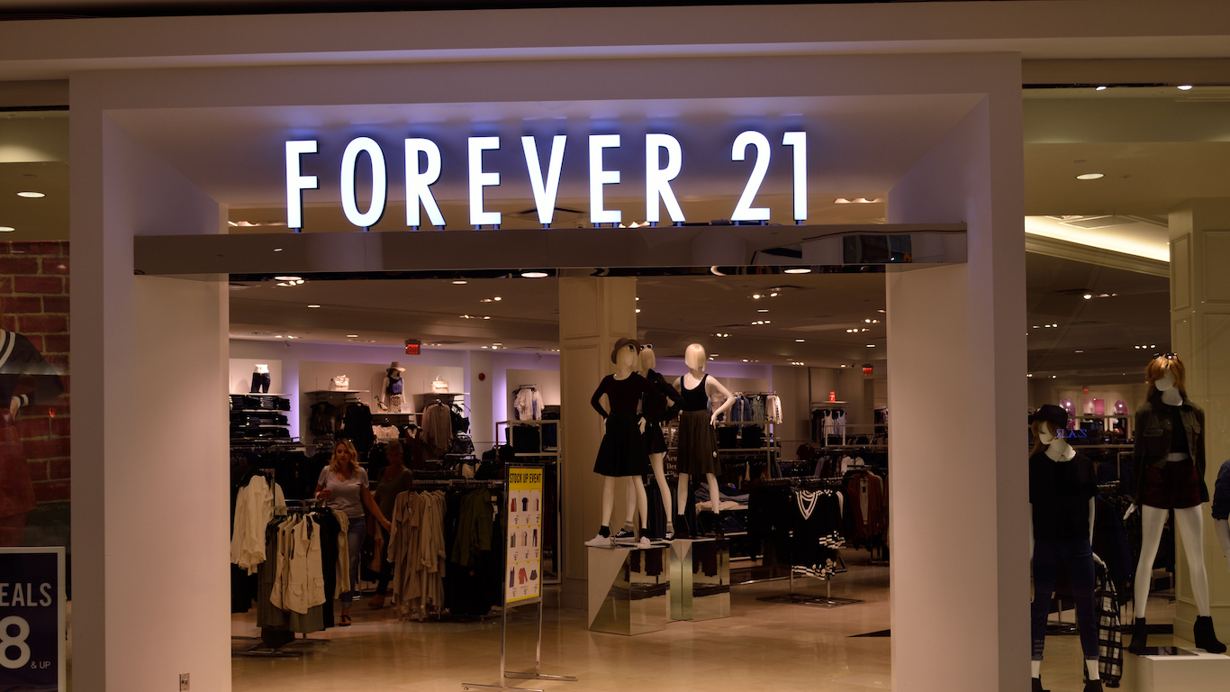 Chapter 11 for Forever 21