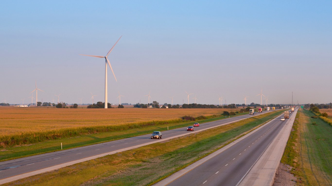 Wind Farm, Highway, Indiana