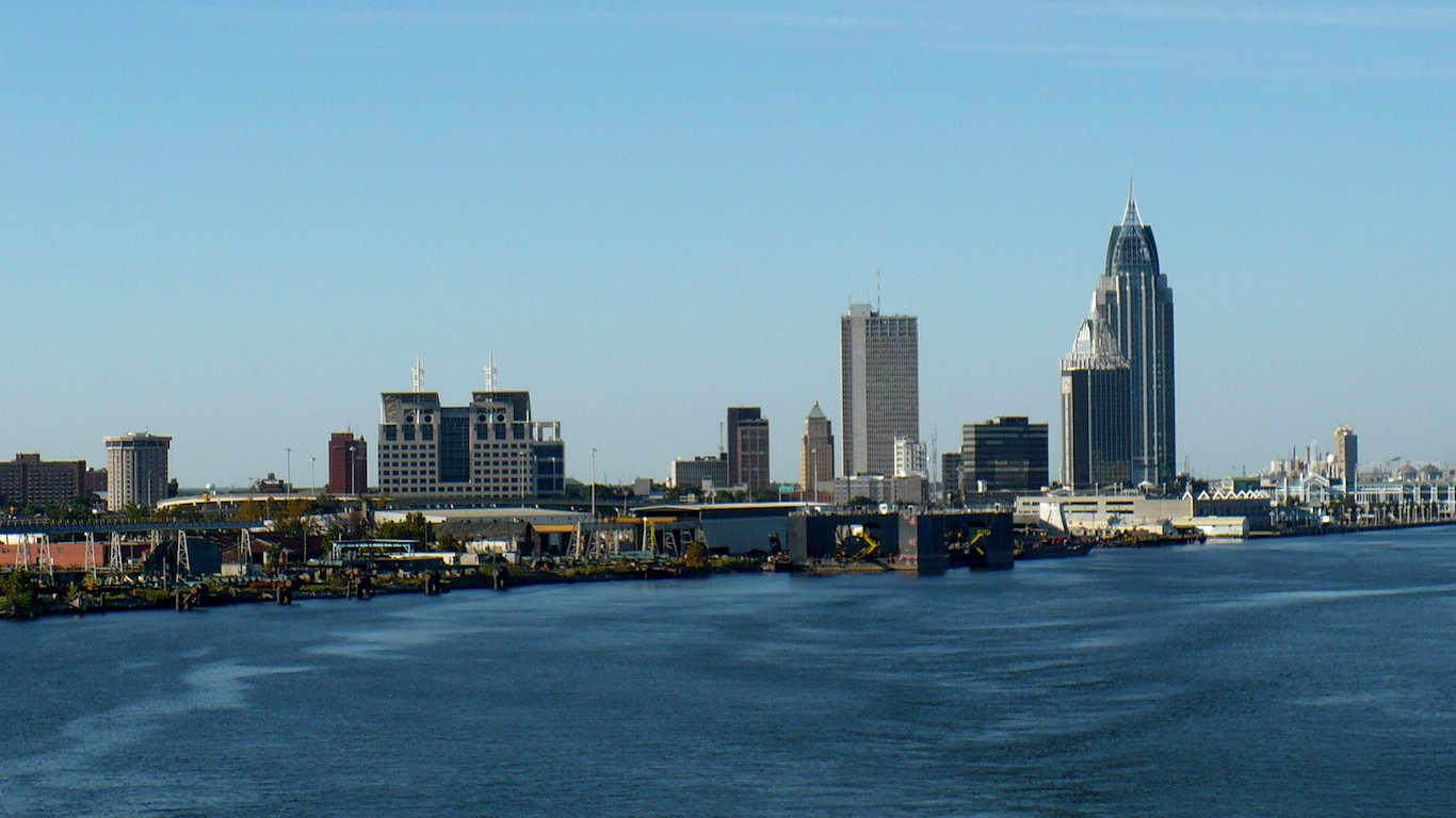 View of downtown Mobile, Alabama