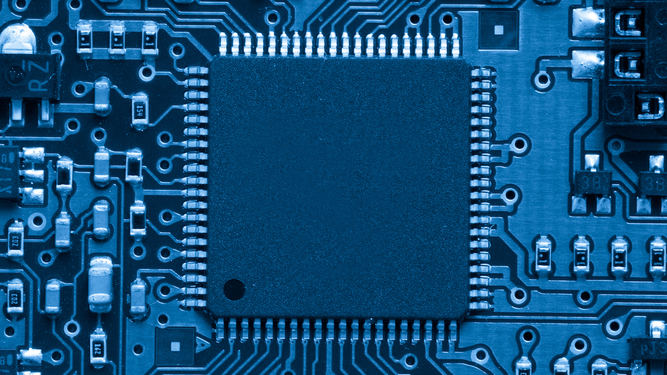 Blue electronic circuit, Processor
