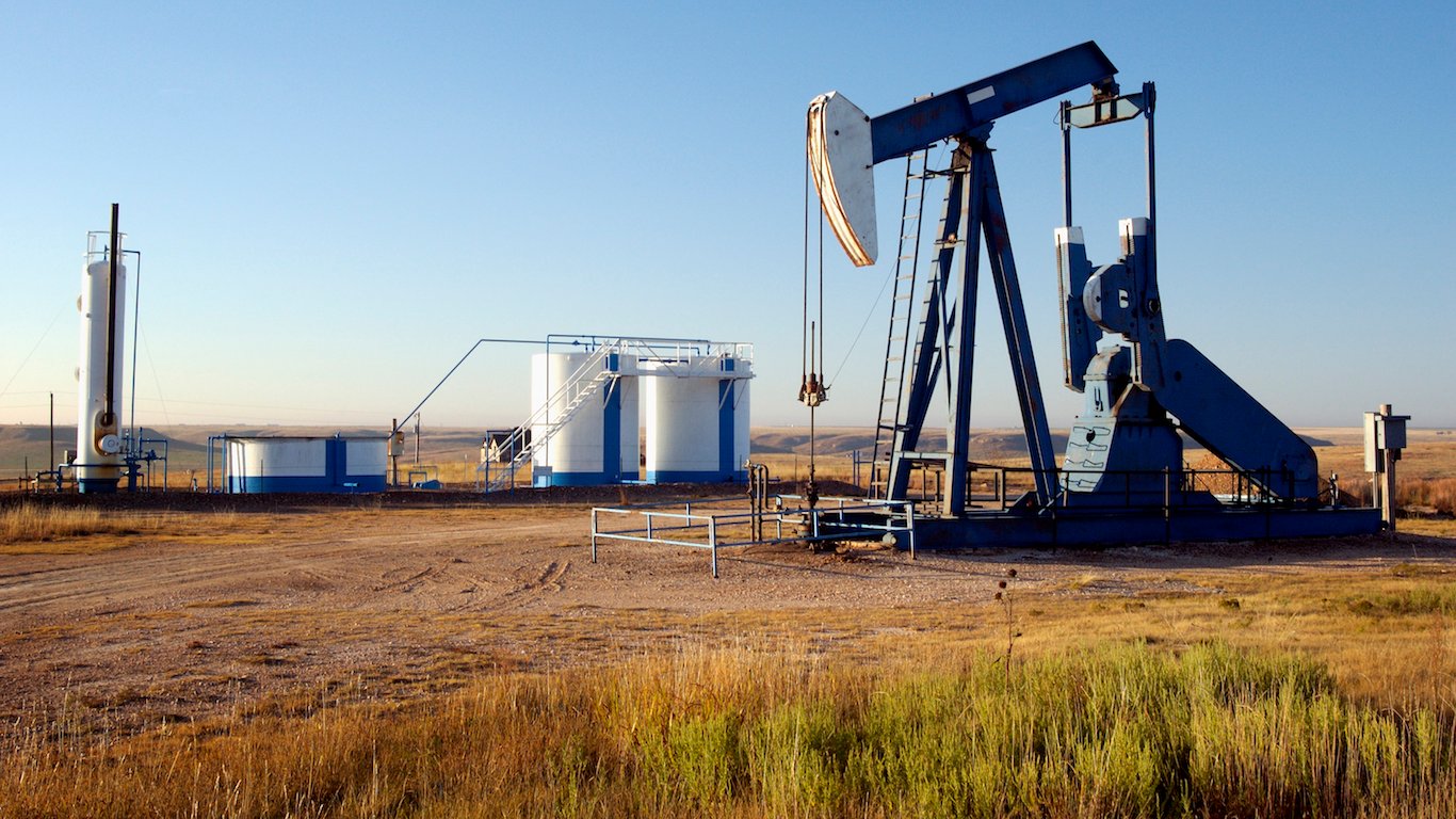 Oil well and Storage Tanks, Texas