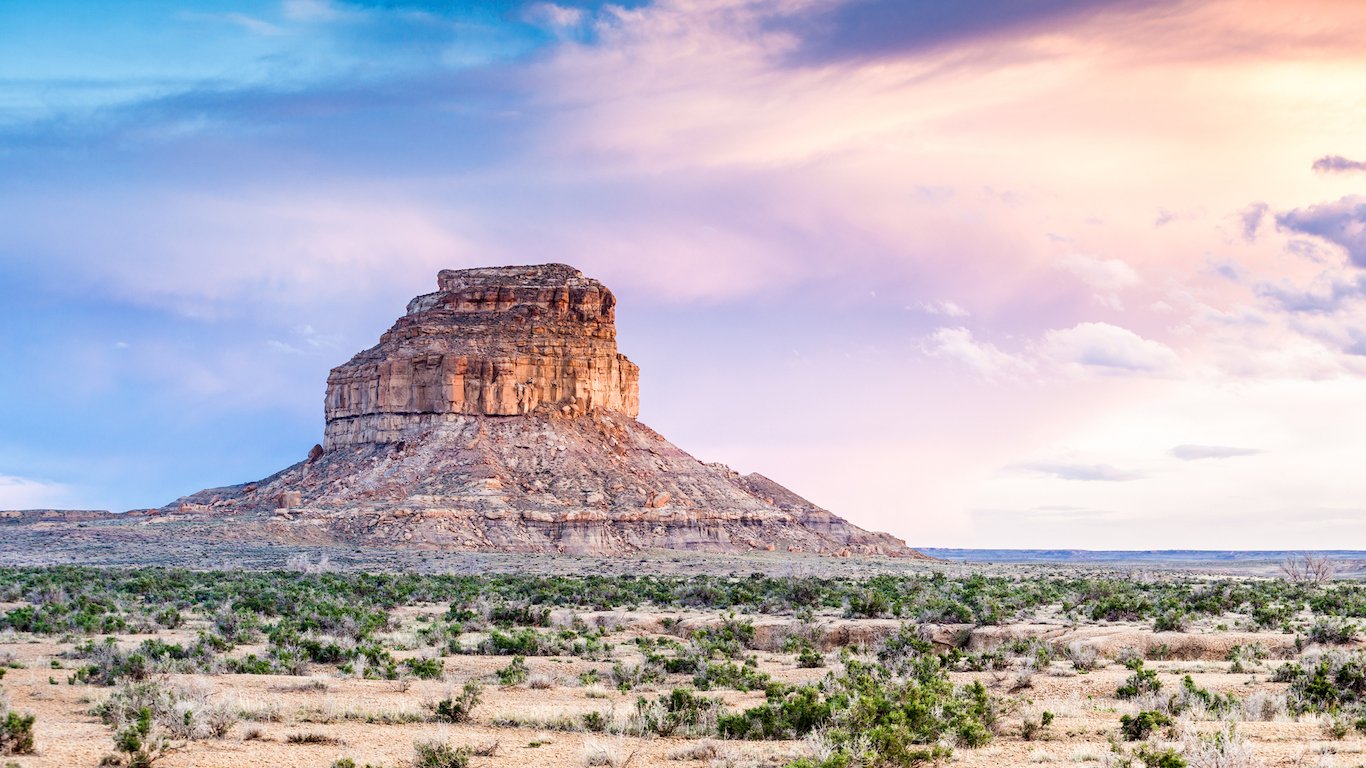 Fajada Butte in Chaco Culture National Historical Park, New Mexico