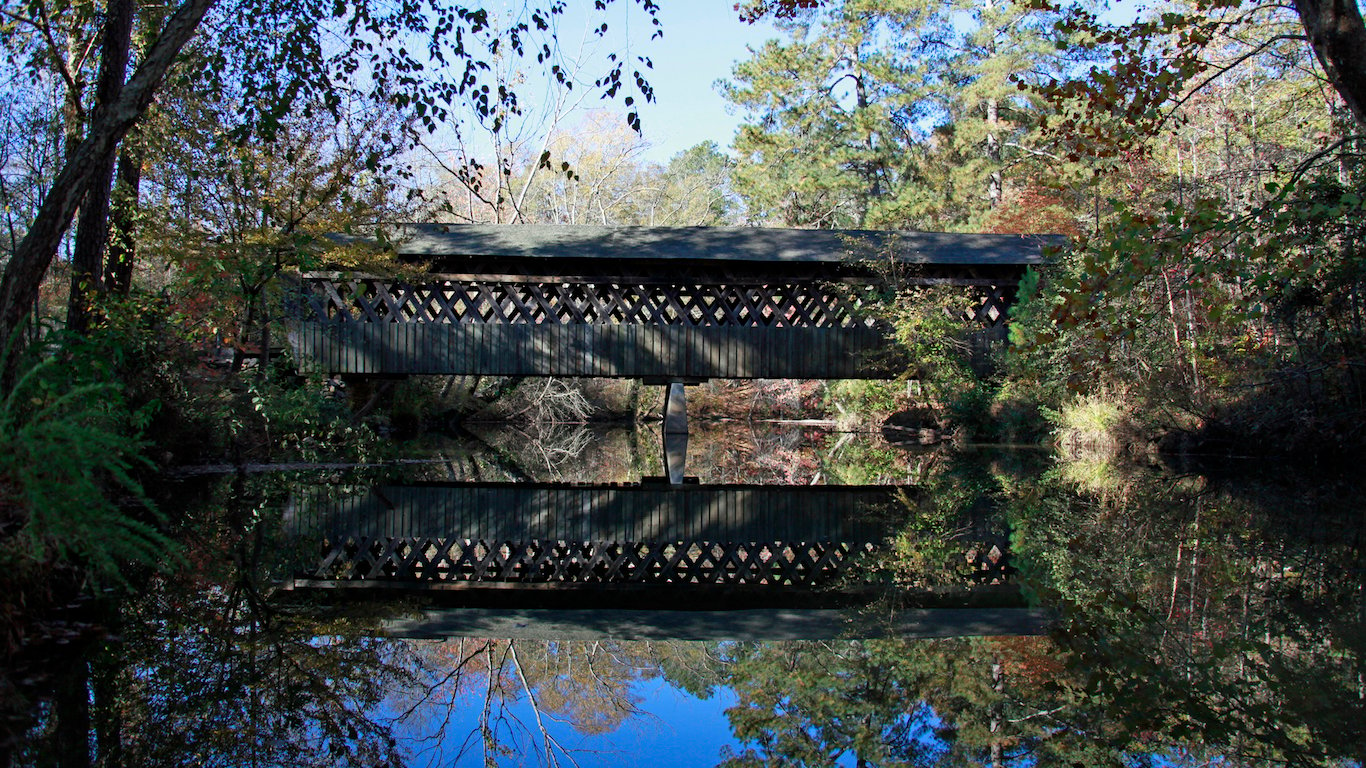 Poole's Mill Covered Bridge in Cumming, Forsyth County, Georgia