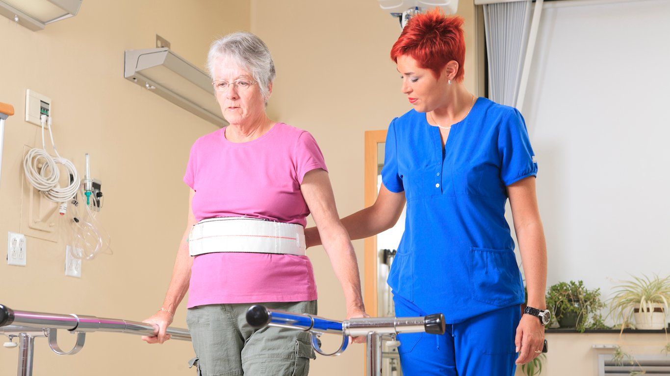 Occupational Therapist. Physiotherapy - Employee Help Woman