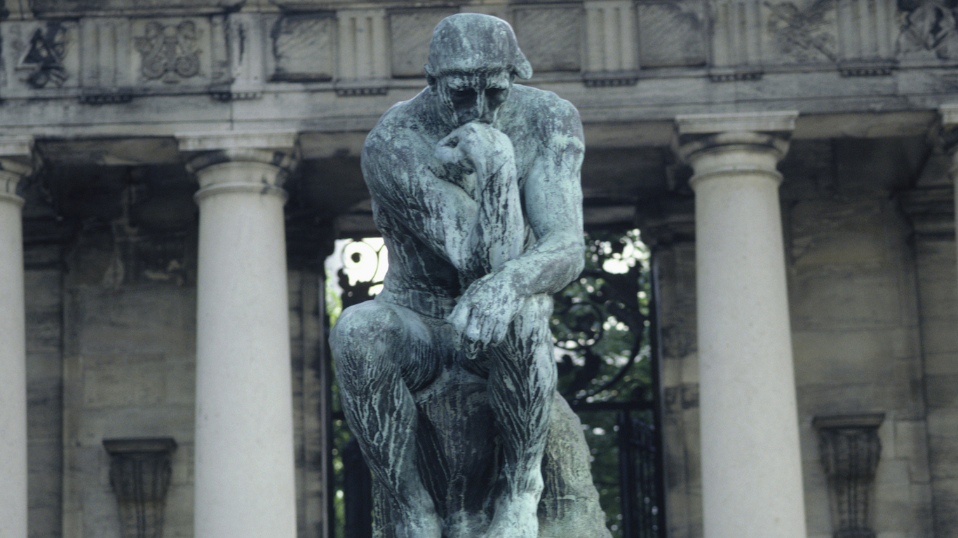 Monument in front of Rodin Museum, Philadelphia County, Pennsylvania