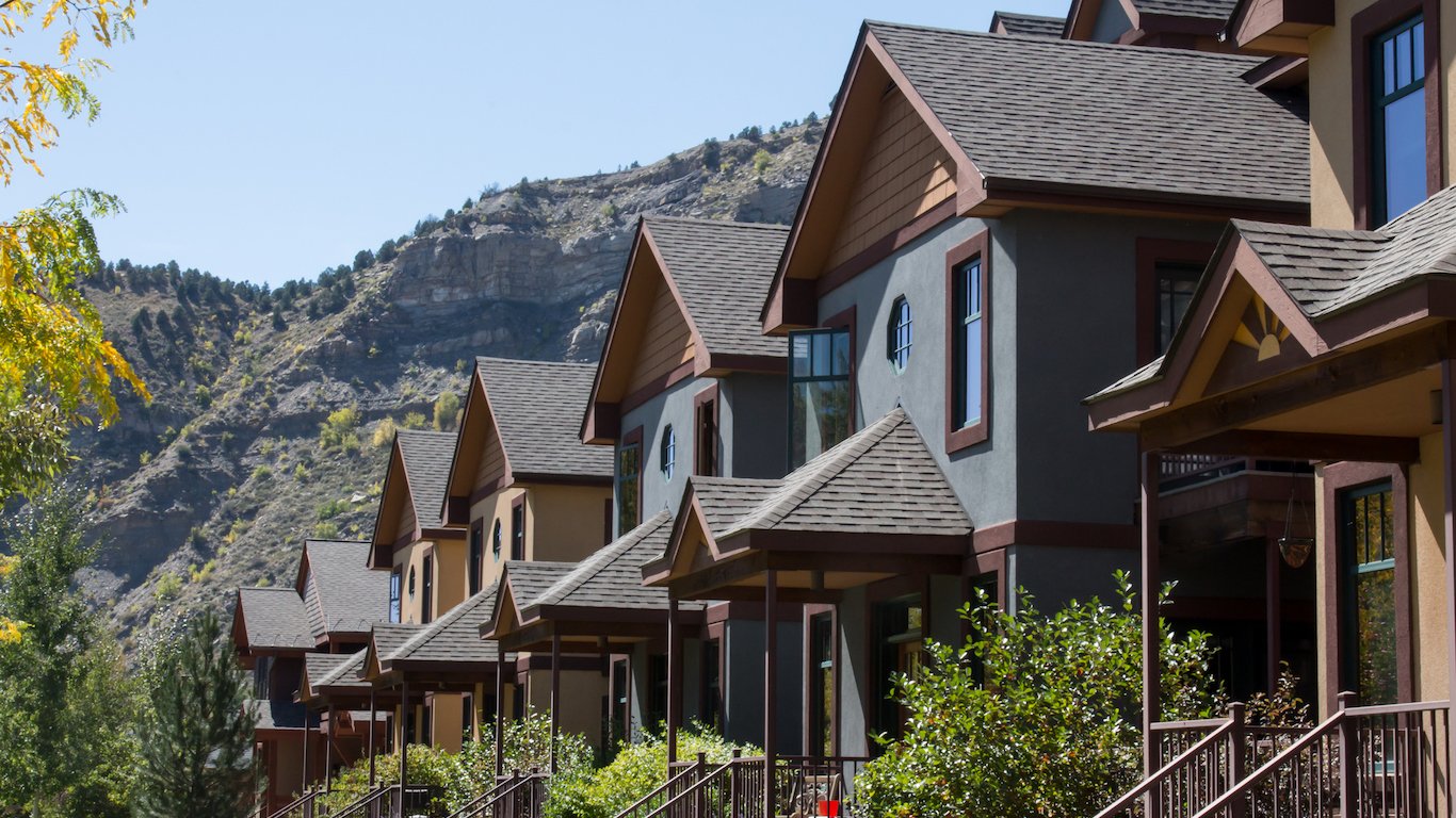 Row of condominiums in downtown Durango, Colorado