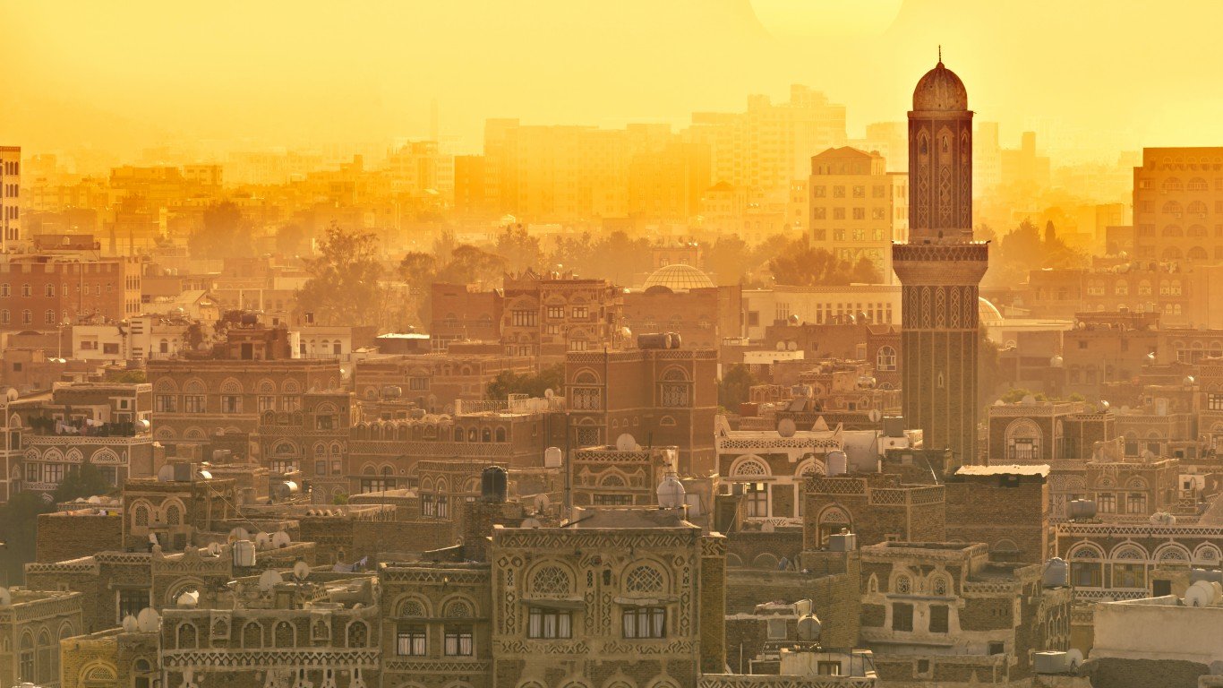 A rooftop view of Sanaa, the capital of Yemen.