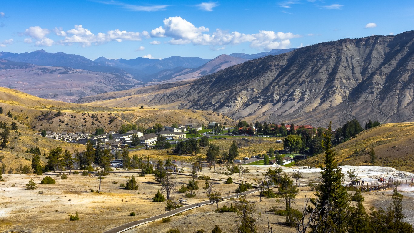 mammoth hot springs, wyoming by Christian Collins