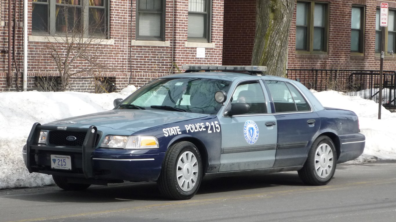 Massachusetts state trooper car by Jason Lawrence