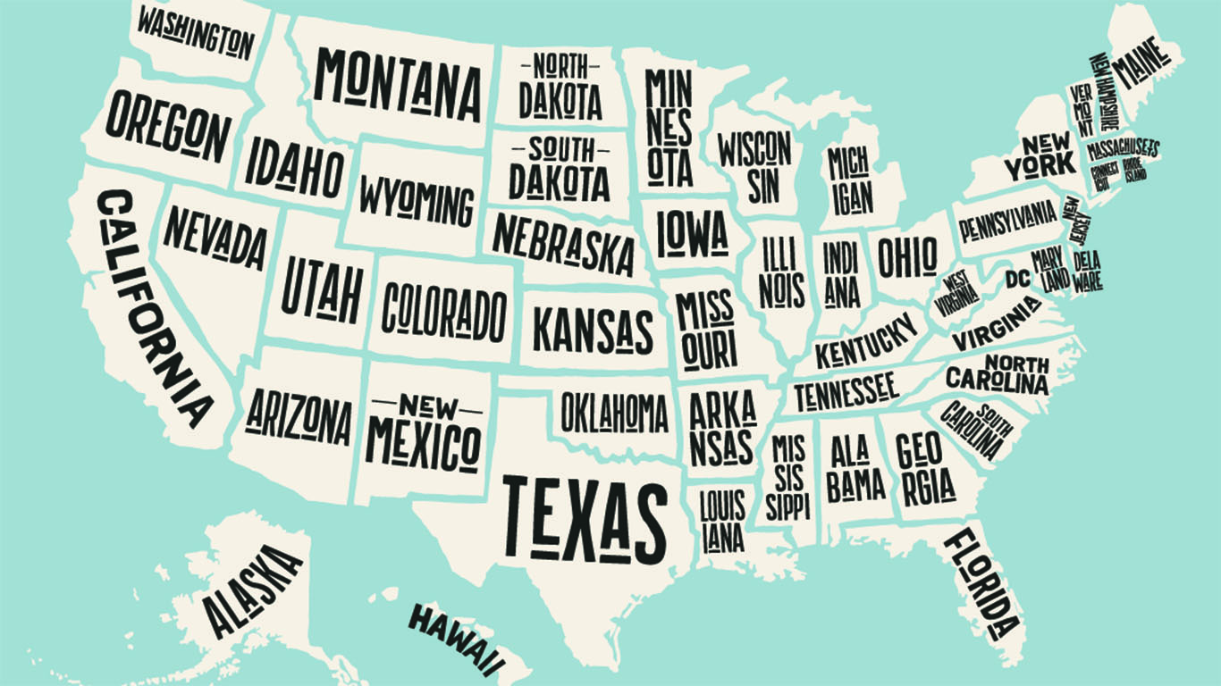 How Each State Got Its Name – 24/7 Wall St.