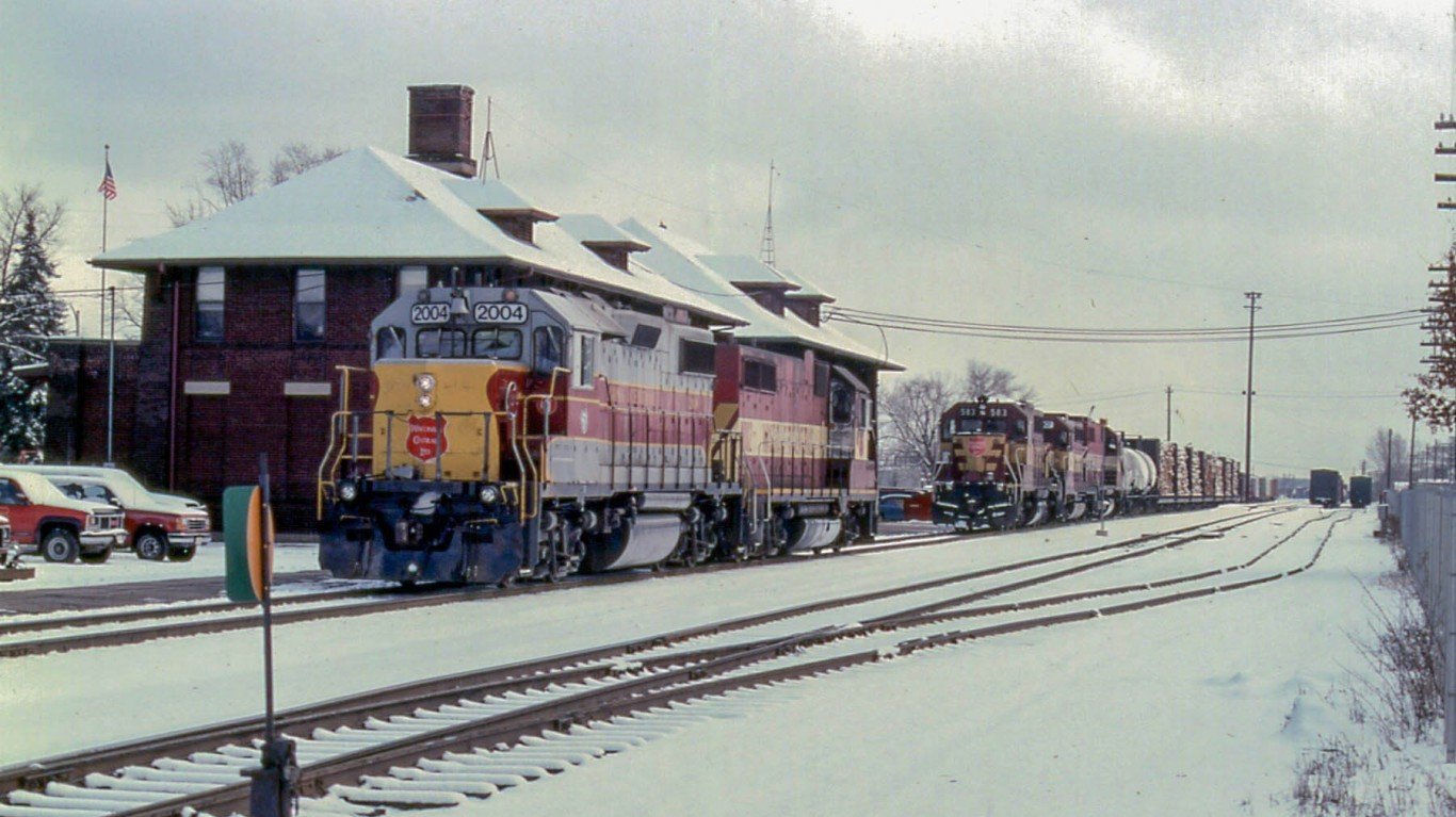 19980306 03 Wisconsin Central RR, Stevens Point, Wisconsin by David Wilson