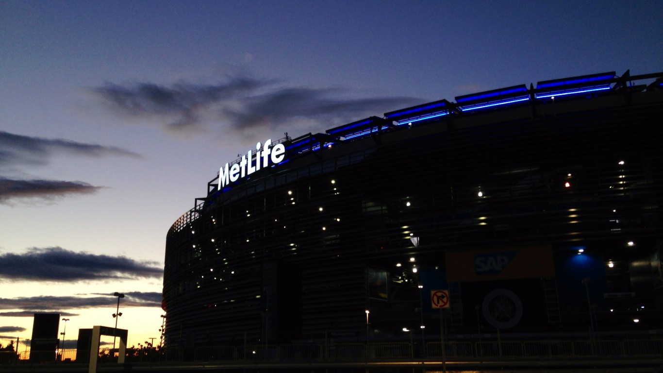 MetLife Stadium at dusk by Gabriel Argudo Jr
