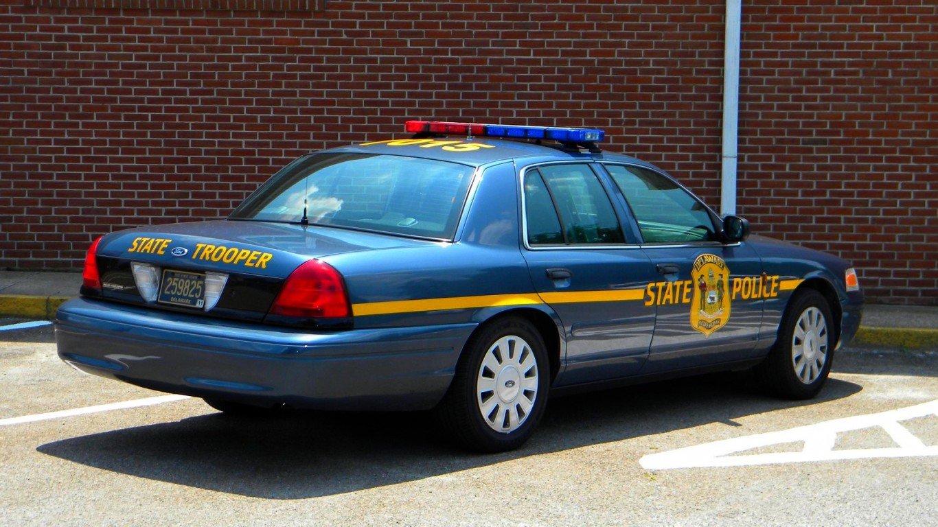 Delaware State Police Car by Lee Cannon