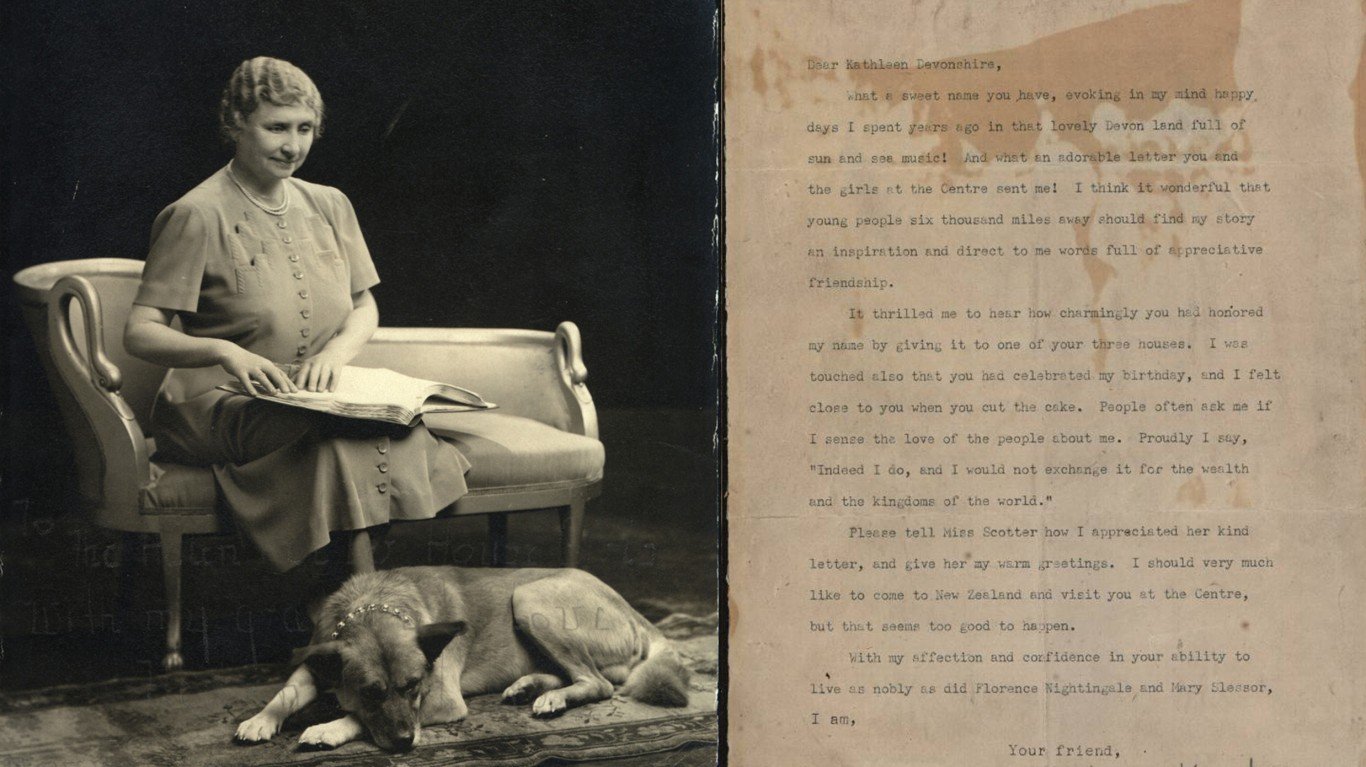 Helen Keller Ephemera by Archives New Zealand