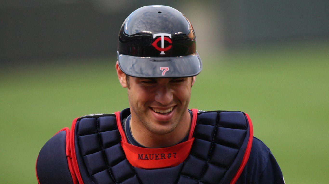 00112294 Joe Mauer by User Keith Allison on Flickr