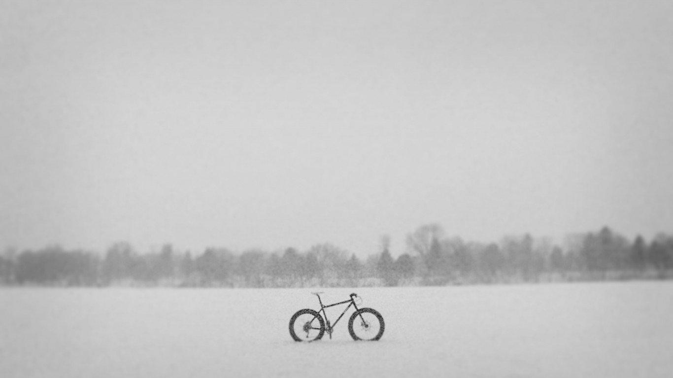 A lonely bicycle by Dustin Gaffke