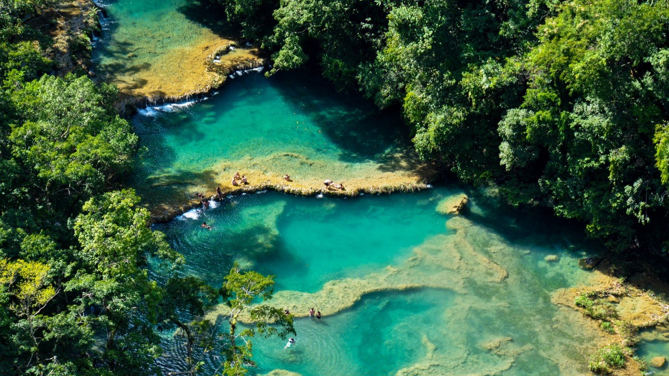 Semuc Champey natural swimming pools, Guatemala.