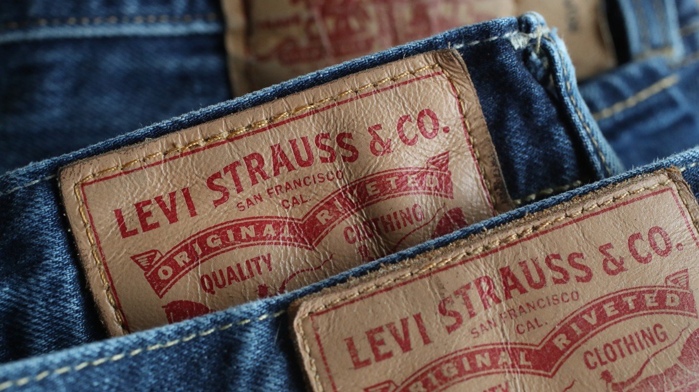 BERLIN, GERMANY - MARCH 08:  In this photo illustration Levi's 501 blue jeans by U.S. clothing manufacturer Levi Strauss are seen on March 8, 2018 in Berlin, Germany. 