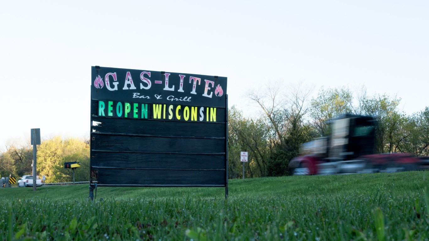 Reopen Wisconsin sign in Ellsw... by Lorie Shaull