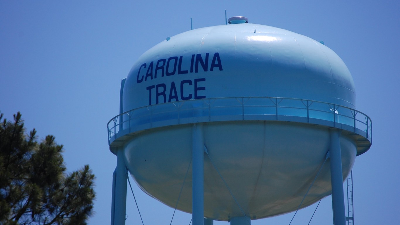 Carolina Trace water tower by Donald Lee Pardue
