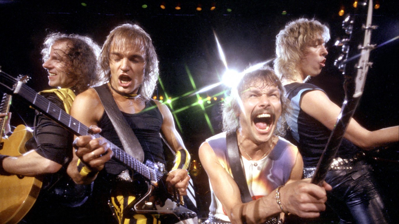 Scorpions rock you like a hurricane. Popular Bands of GB.