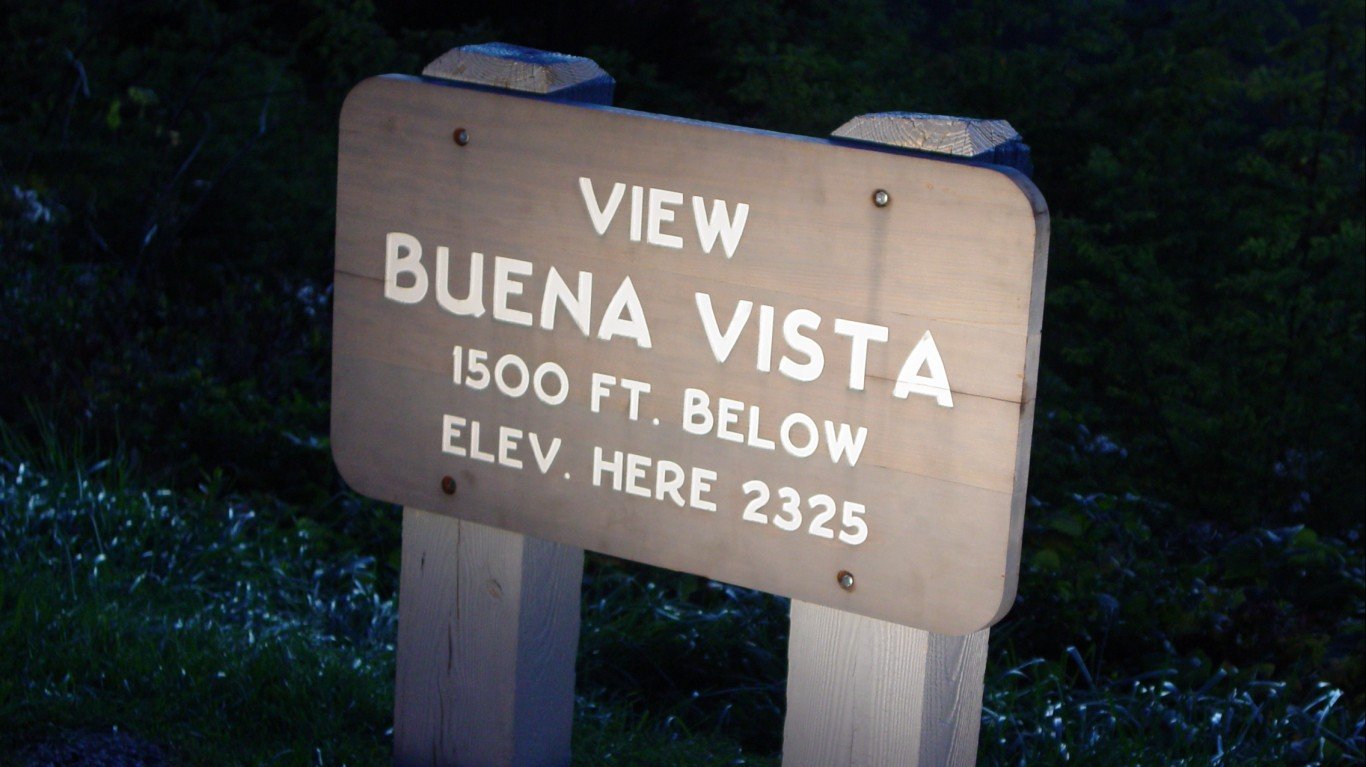 Sign marking Buena Vista by Ben Schumin