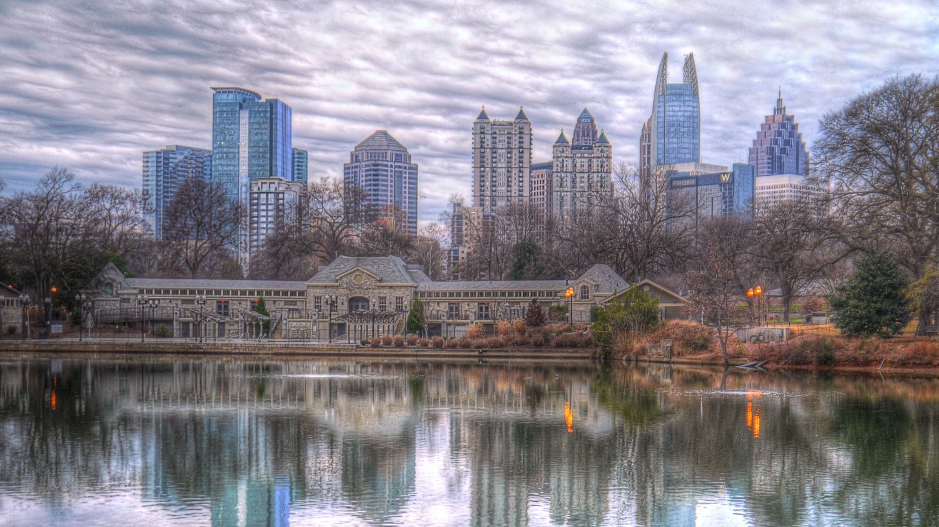 Atlanta Skyline - enilykS atna... by joiseyshowaa