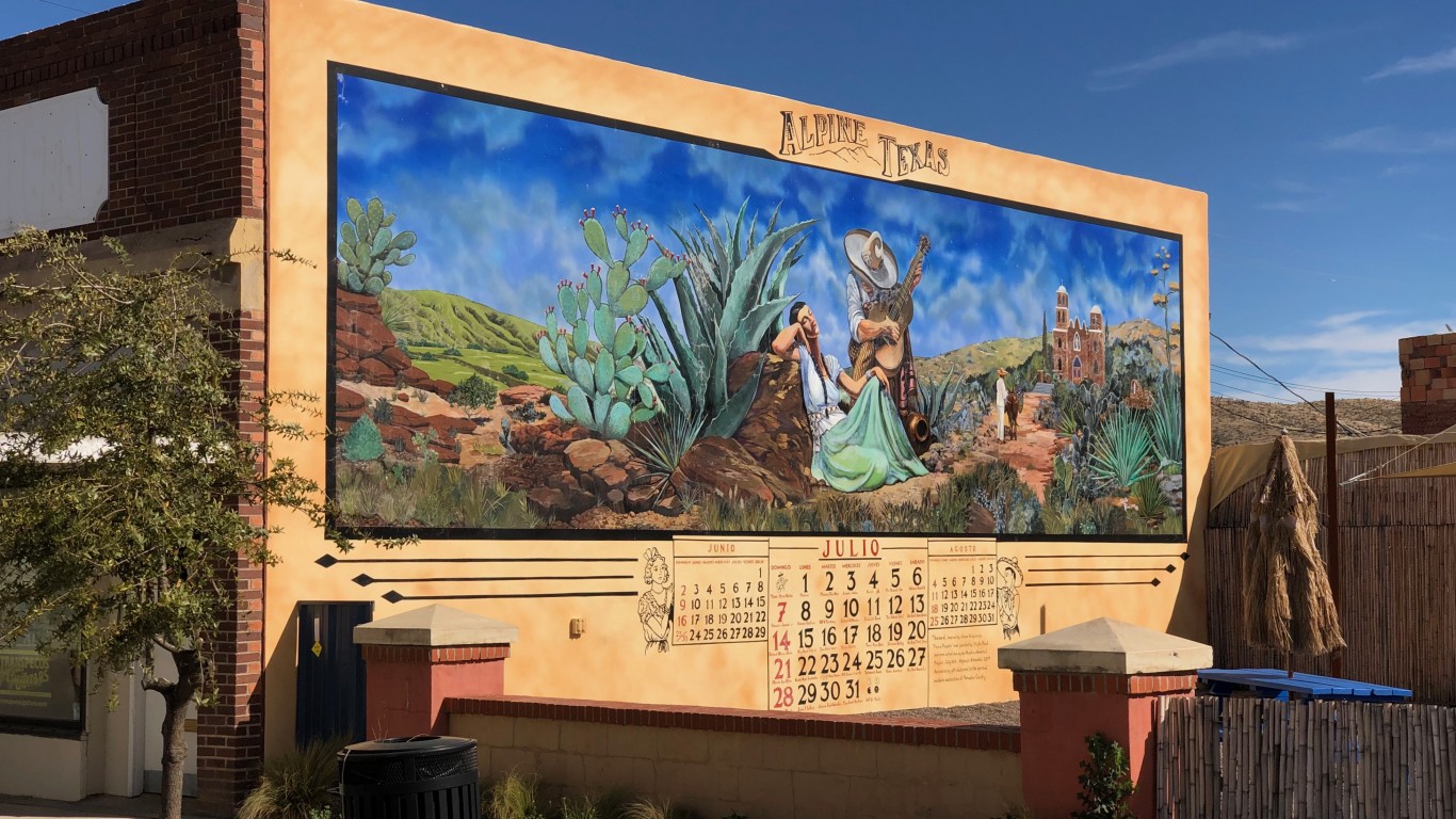 Outdoor Mural in Alpine, Texas by Jonathan Cutrer