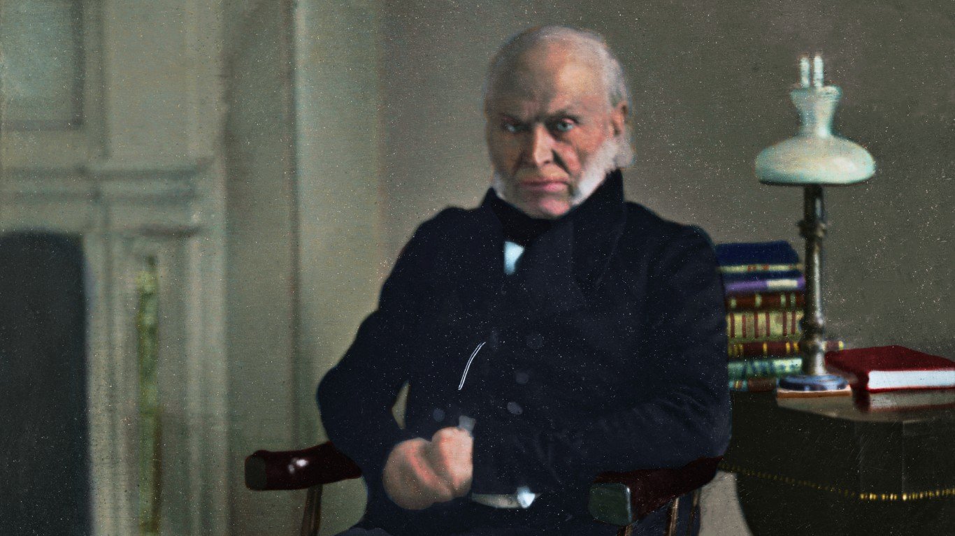 US President John Quincy Adams... by Cassowary Colorizations