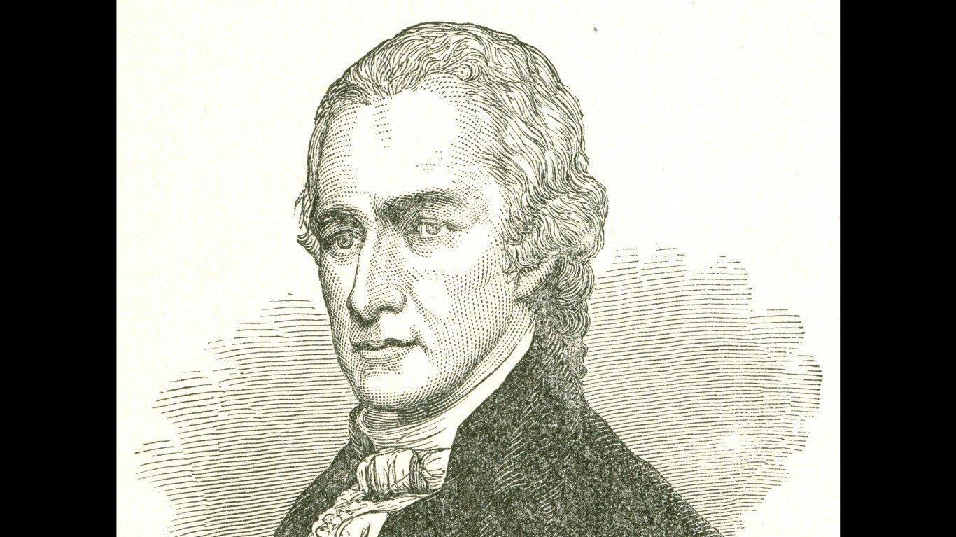 Alexander Hamilton (1757-1804) by Political Graveyard