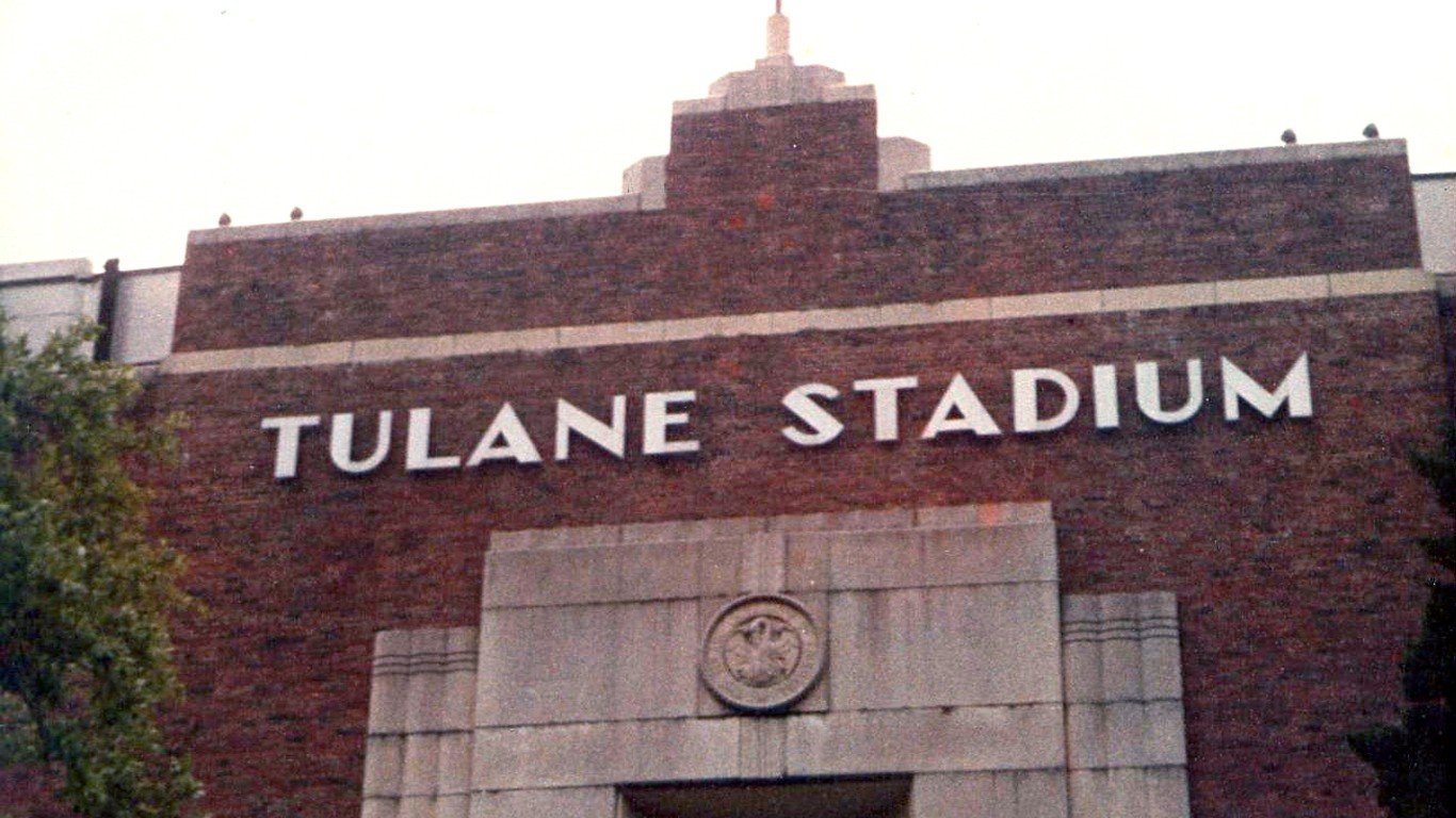 Tulane Stadium Front by Infrogmation of New Orleans