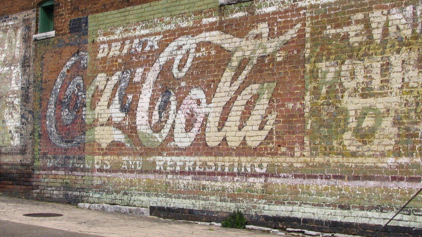 Faded Coca-Cola sign by Brent Moore