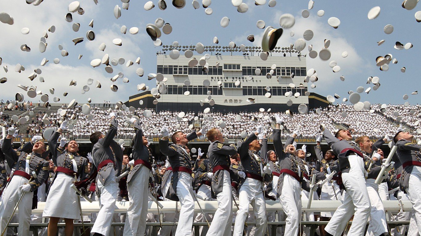 West Point Hat Toss by The U.S. Army
