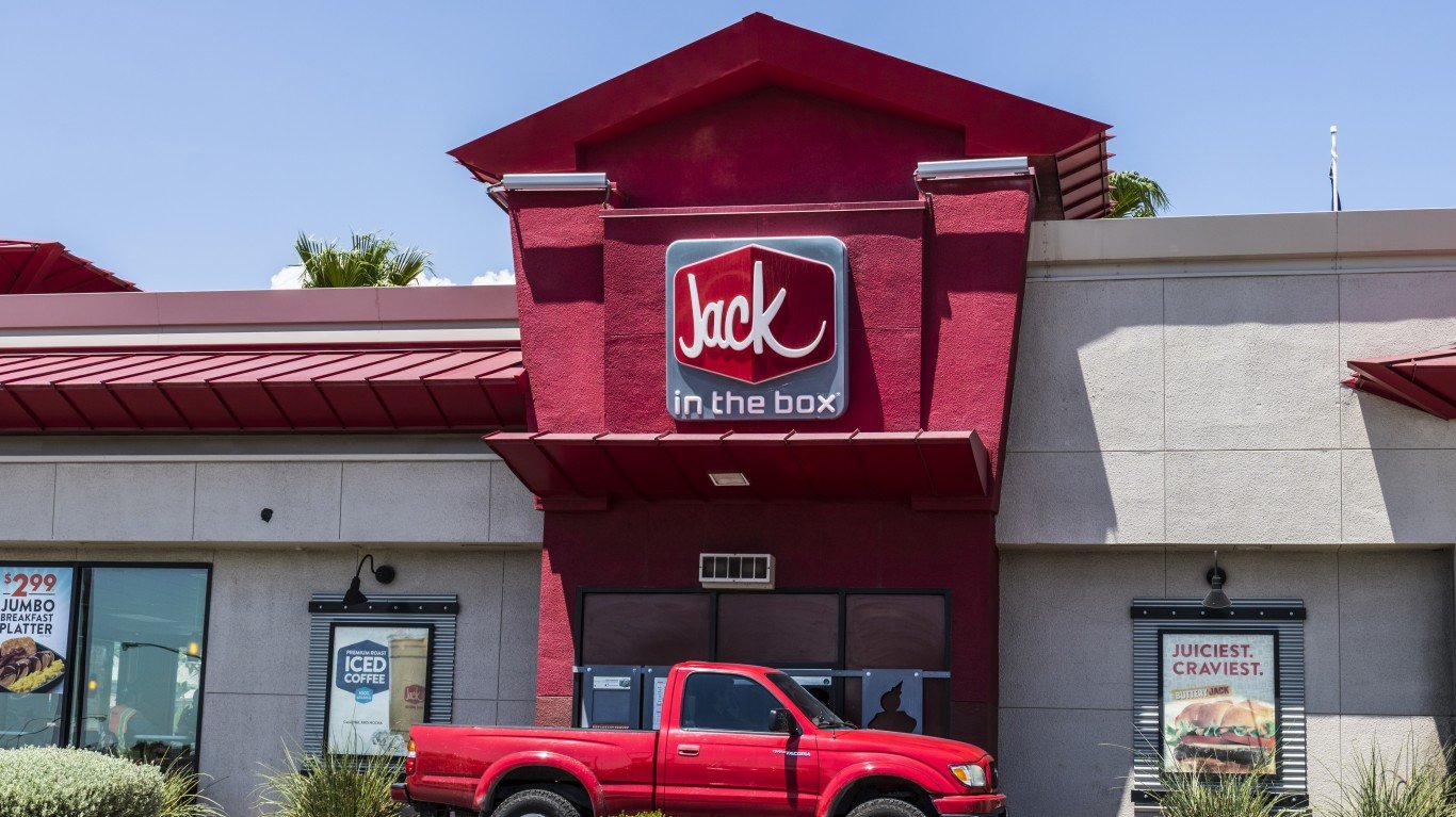 Las Vegas - Circa July 2017: Jack-In-The-Box Fast Food Restaurant. 