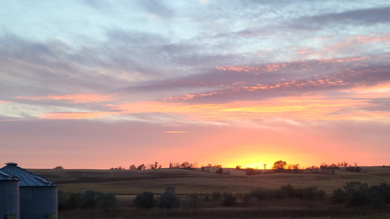 McKenzie County sunset by Tim Evanson