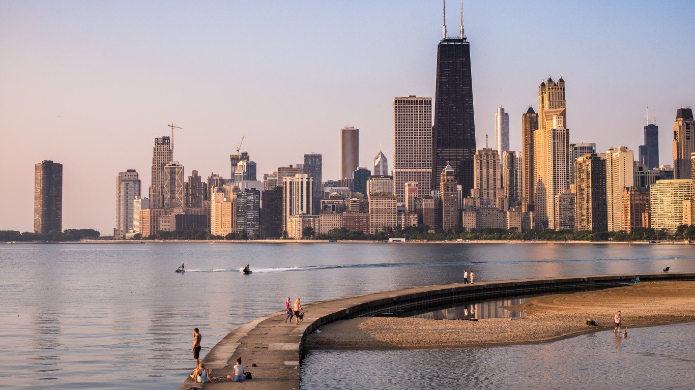 Summer Morning in Chicago by R Boed