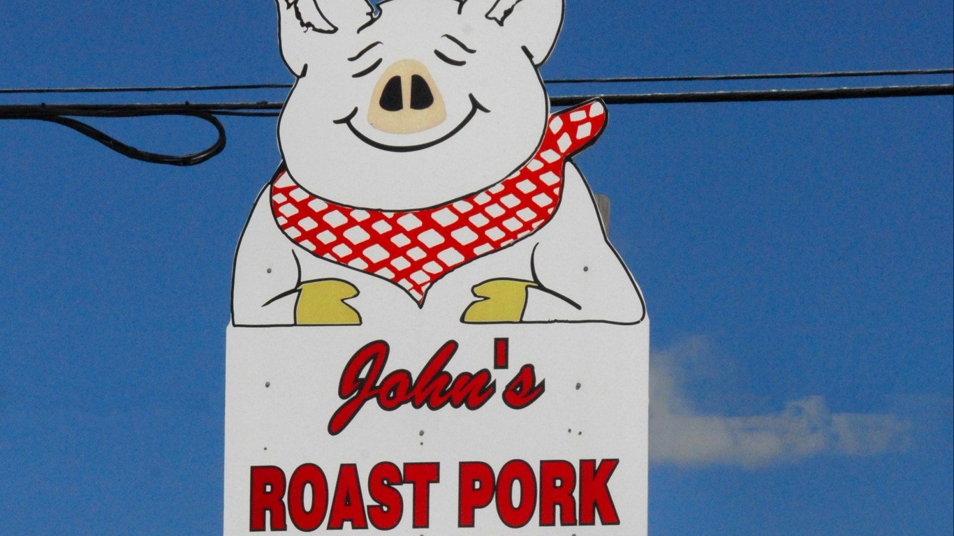 John's Roast Pork Sign by Eric Kilby