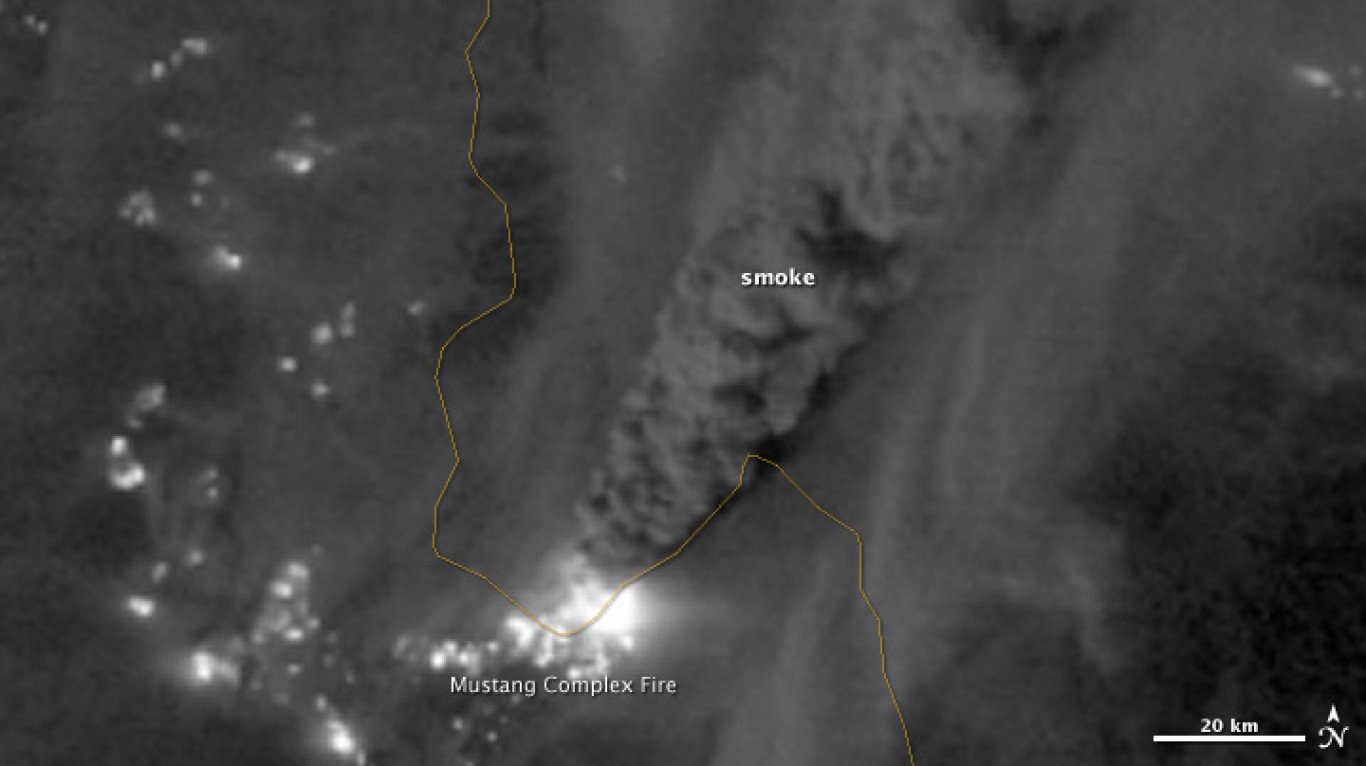 Mustang Complex Fires in Idaho by NASA Goddard Space Flight Center