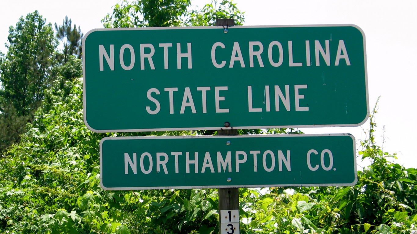 North Carolina State Line by Taber Andrew Bain