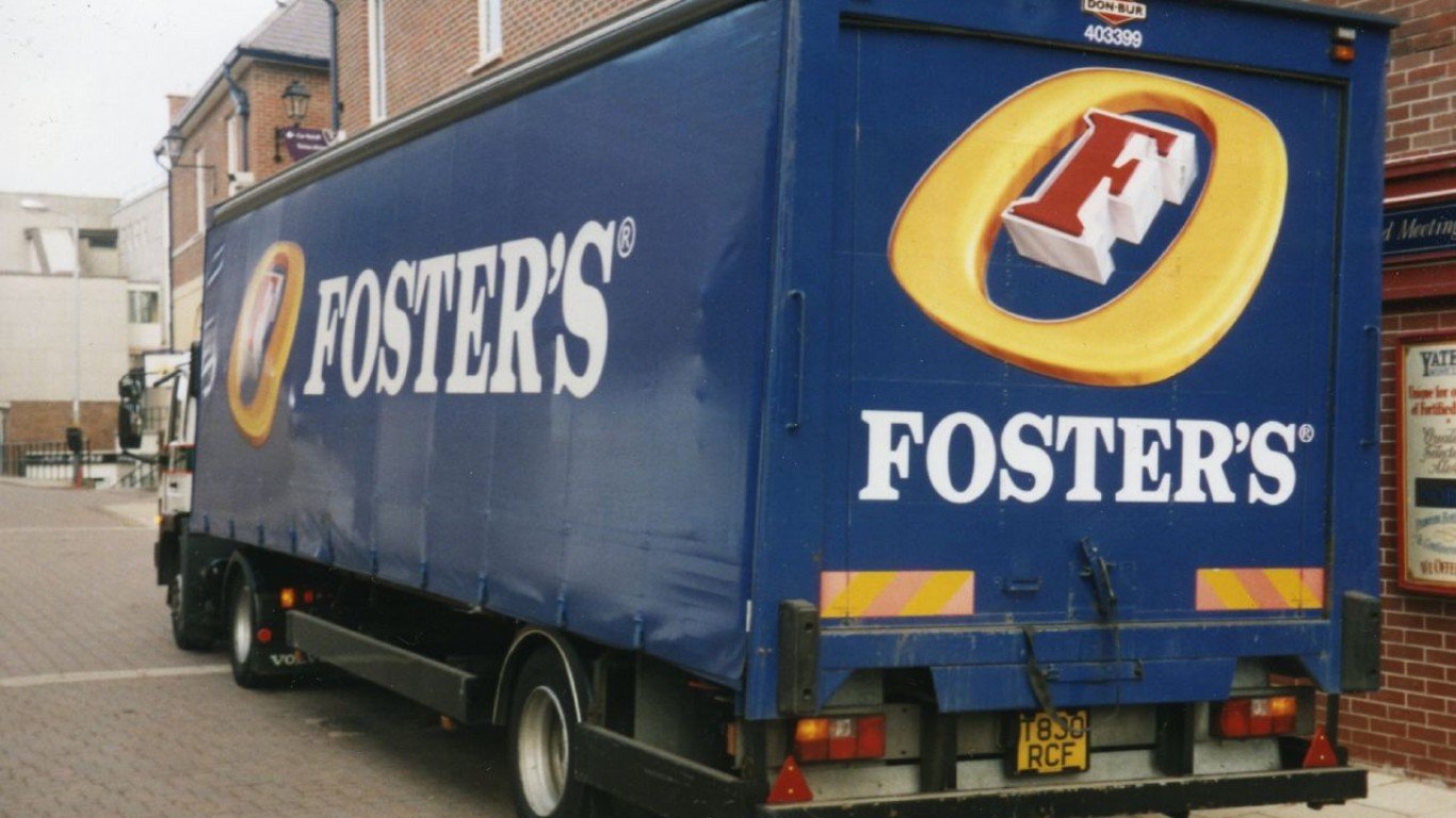 Foster's lager delivery lorry by Ben Sutherland
